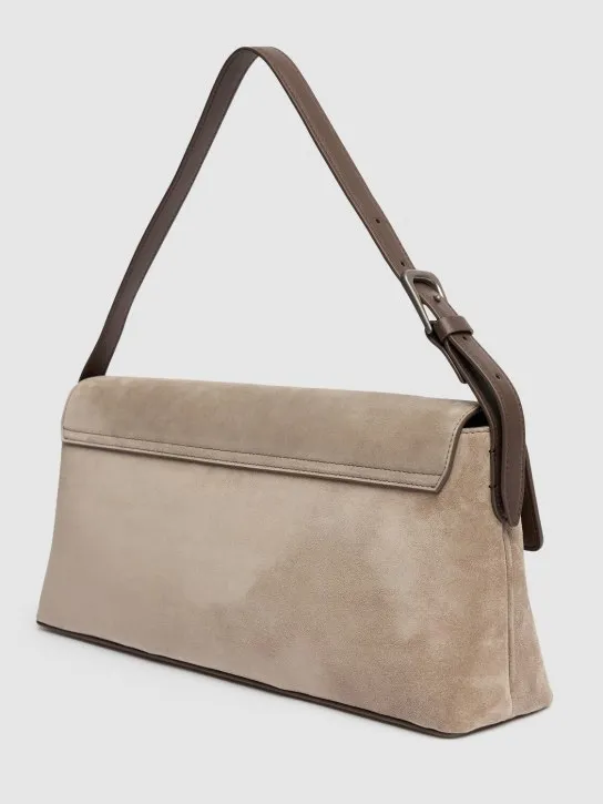 Brunello Cucinelli   Softy velour shoulder bag 