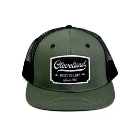 Built To Last Trucker Hat - Olive-