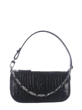 BY FAR Bag By Far Mini Rachel in crocodile leather