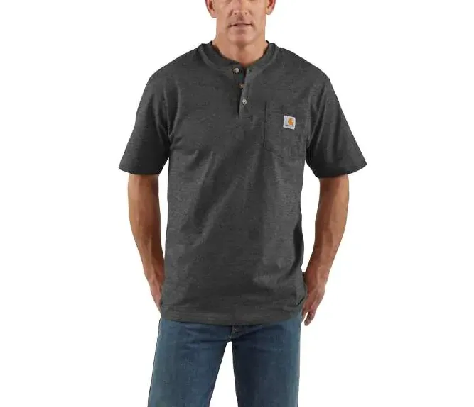 Carhartt K84 - Short Sleeve Workwear Henley T-Shirt