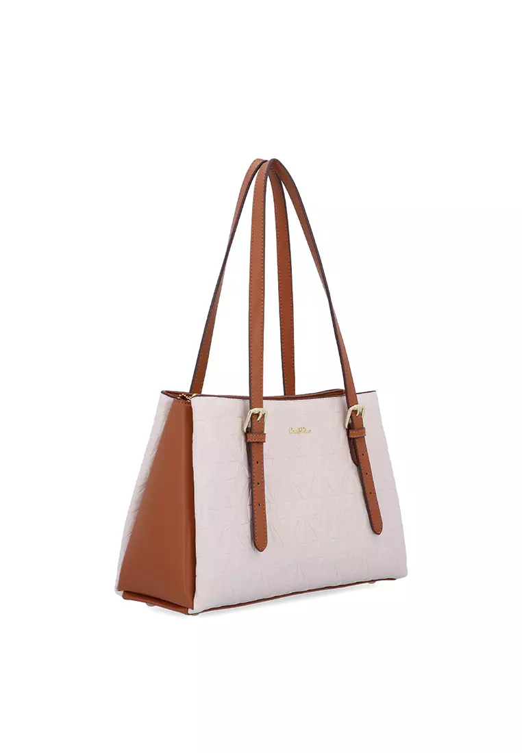 Carlo Rino Beige Cass Shoulder Bag