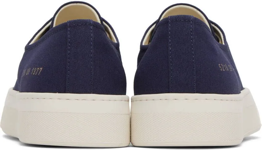 Common Projects Blue Four Hole Sneakers