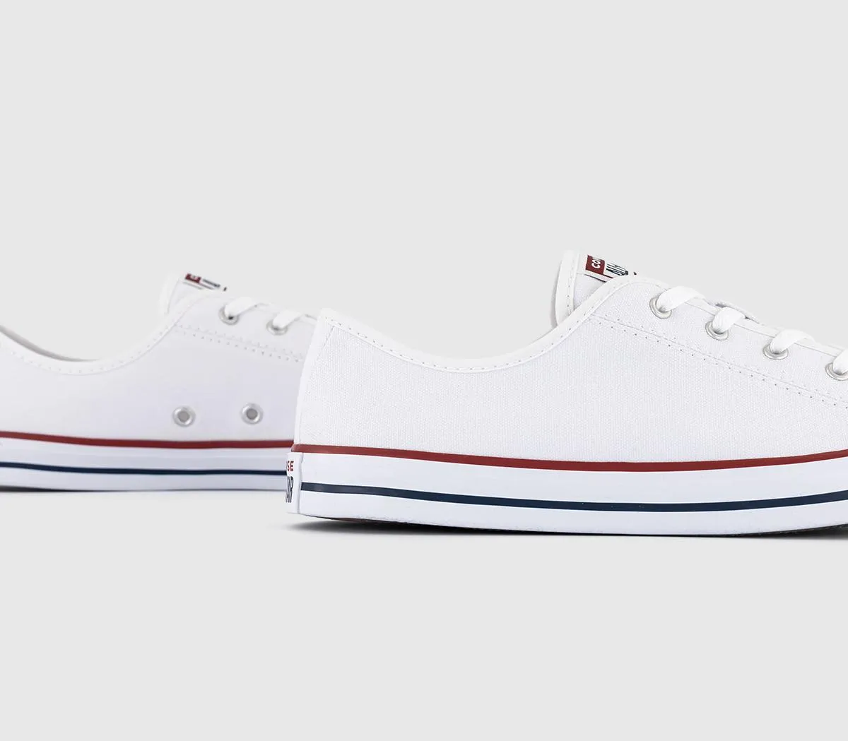 Converse All Star Dainty Trainers White Red Blue