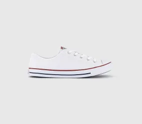 Converse All Star Dainty Trainers White Red Blue