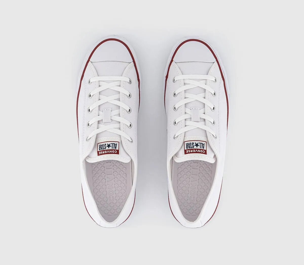 Converse All Star Dainty Trainers White Red Blue