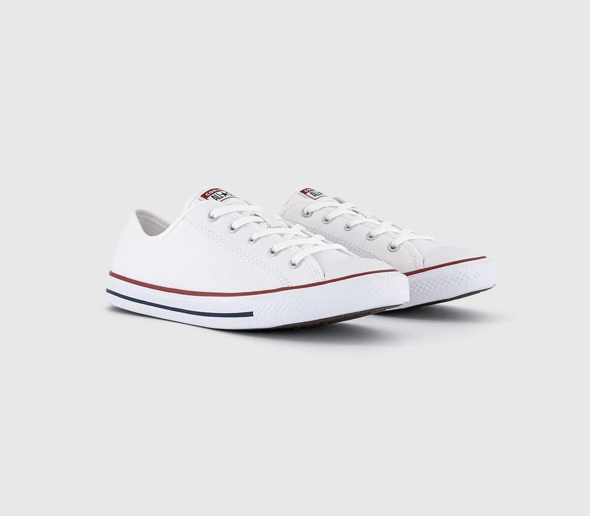 Converse All Star Dainty Trainers White Red Blue