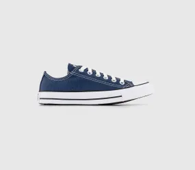 Converse All Star Low Trainers Navy Canvas