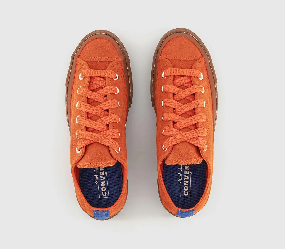 Converse All Star Ox 70 S Trainers Orange Gum Honey Blue Flame