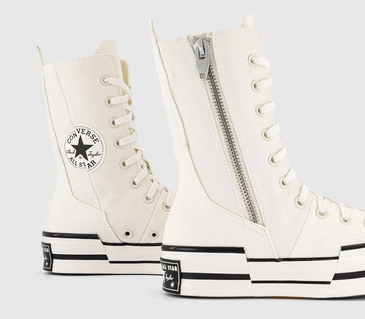 Converse Chuck 70 Plus X Hi Trainers Egret Egret Black