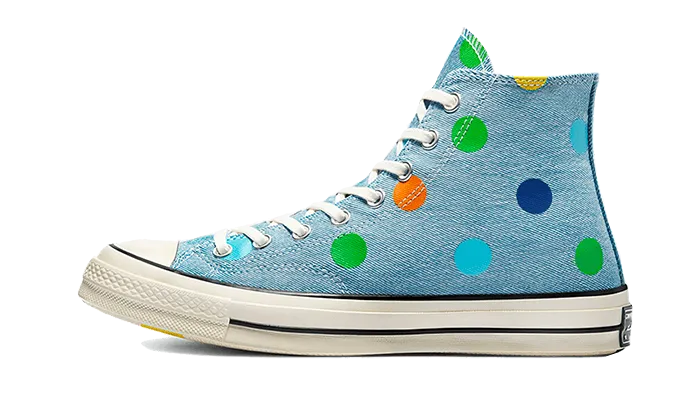 Converse Chuck Taylor All-Star 70s Hi Golf Wang Denim Polka Dots