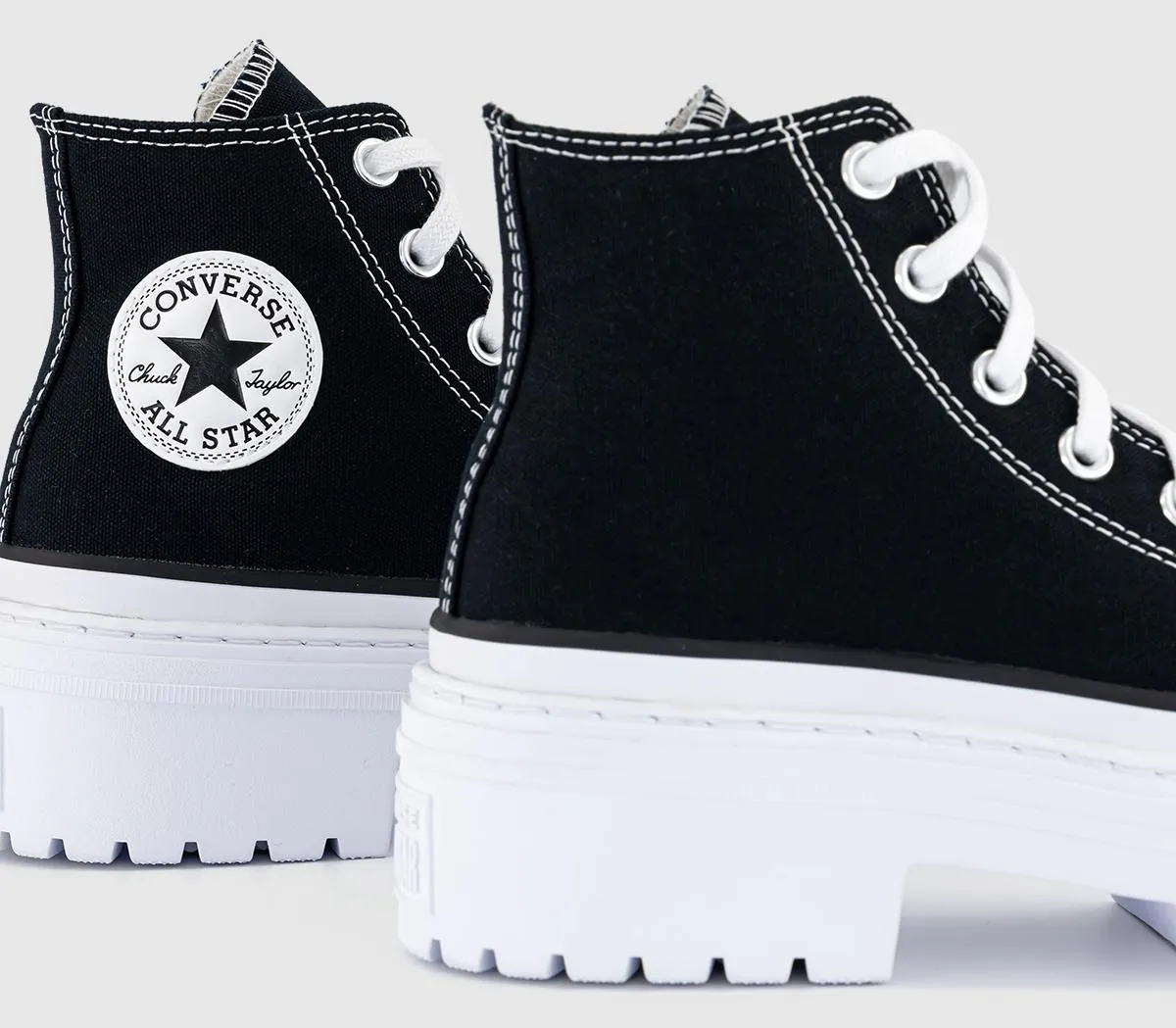 Converse Chuck Taylor All Star Lugged Heel Black White Egret