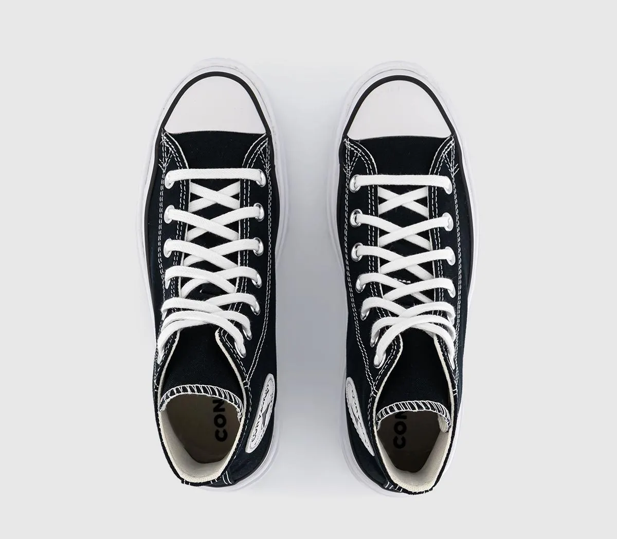 Converse Chuck Taylor All Star Lugged Heel Black White Egret