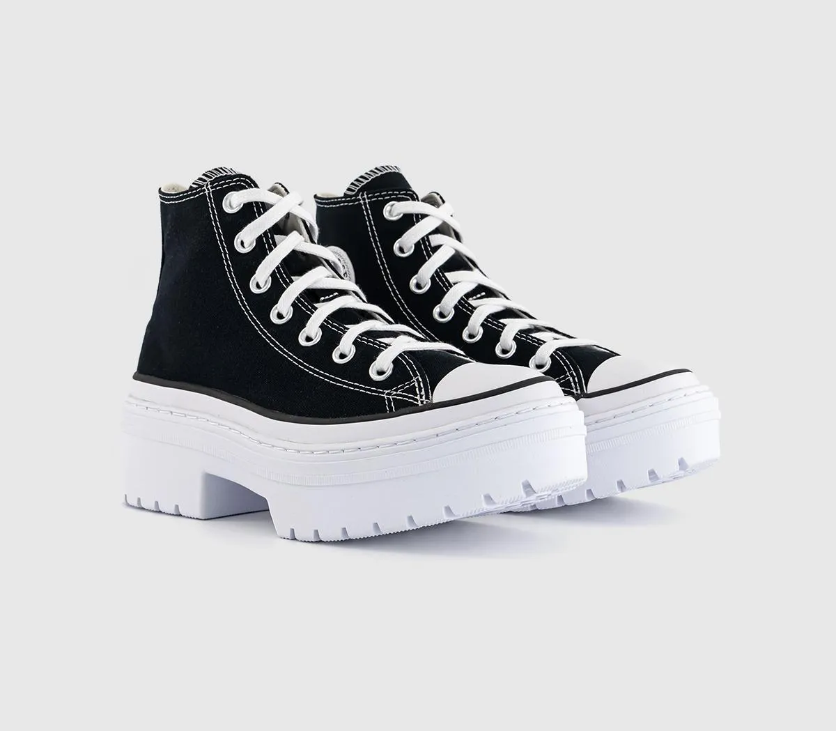 Converse Chuck Taylor All Star Lugged Heel Black White Egret