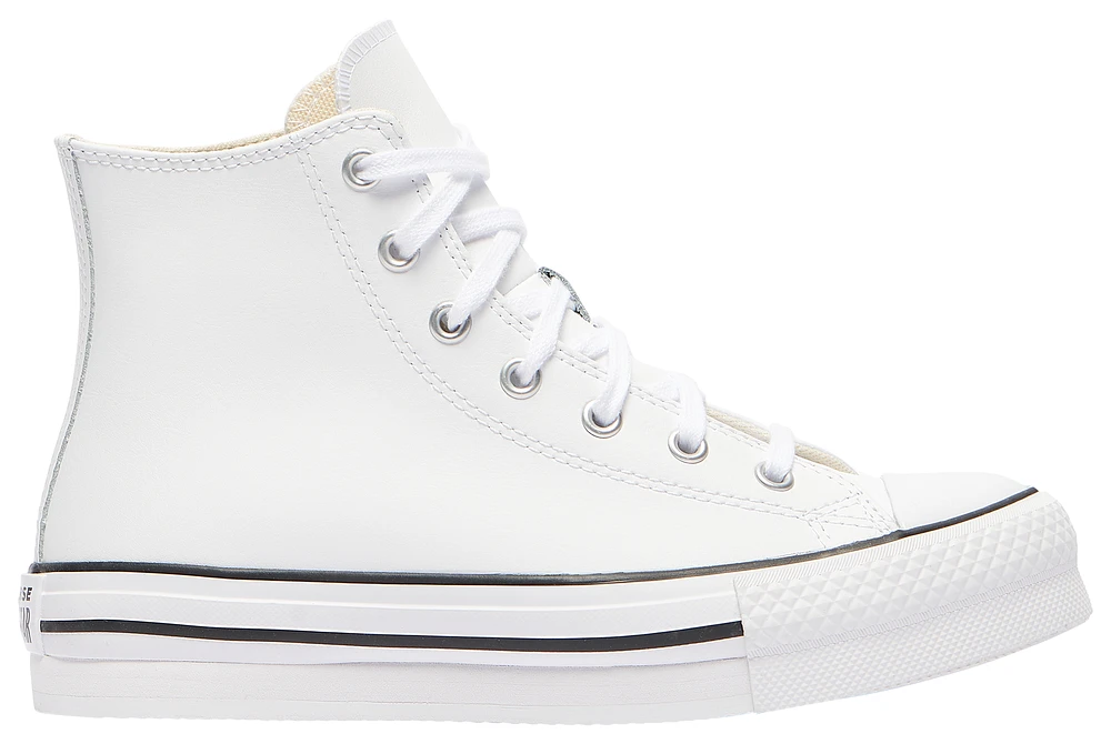 Converse Girls Chuck Taylor All Star Eva Lift Leather - Girls' Grade School Shoes Black/Ivory