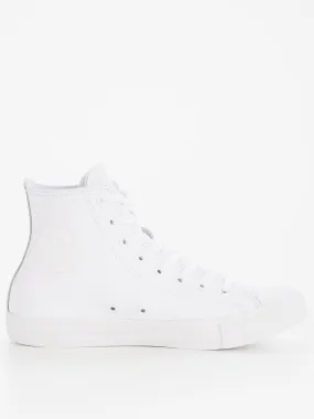 Converse Mens Tonal Leather Hi Top Trainers - White