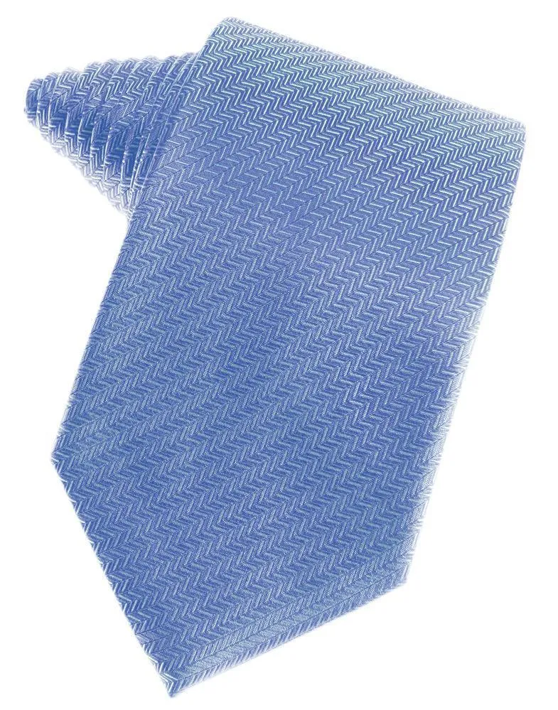 Cornflower Herringbone Necktie