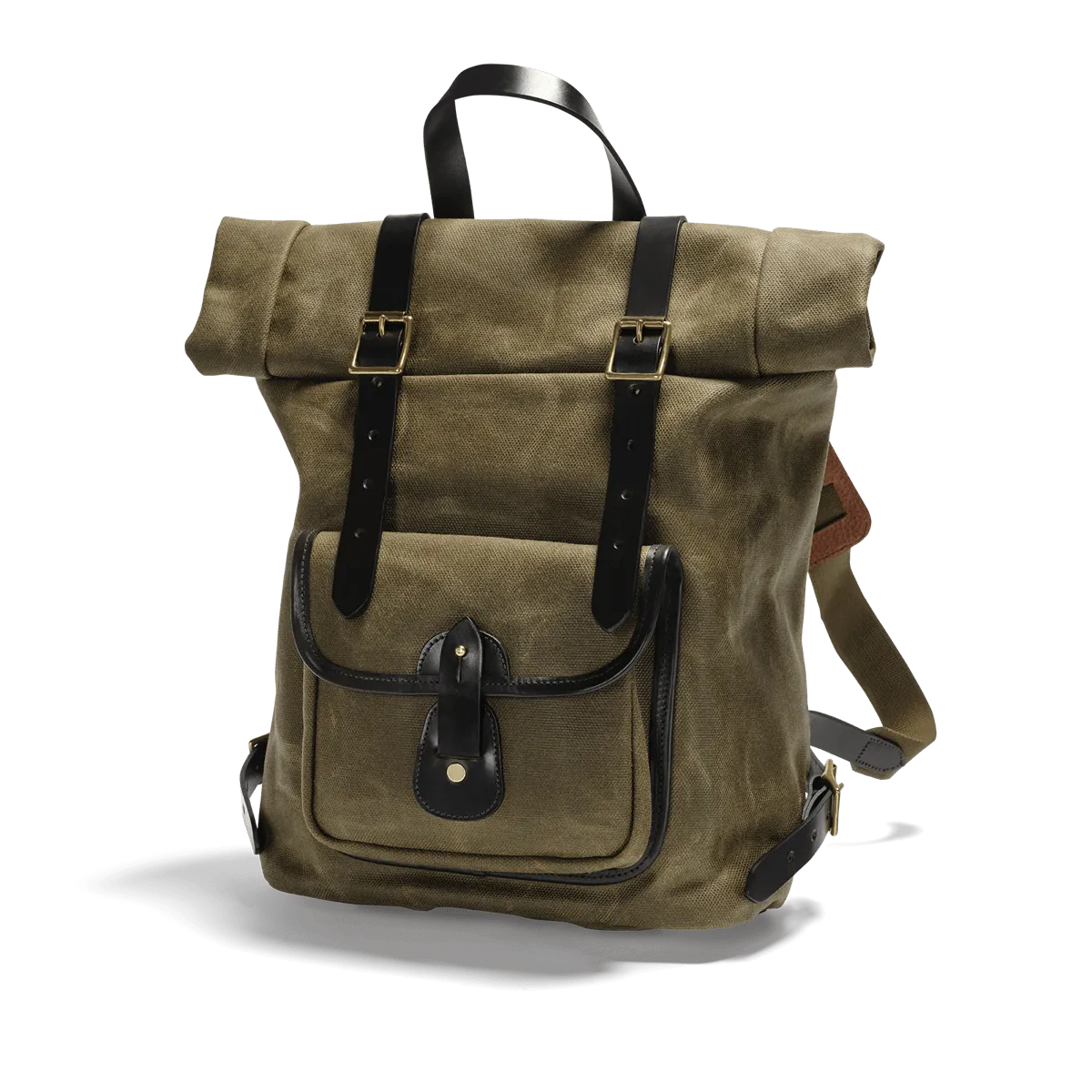 Croots England – VINTAGE CANVAS ROLL TOP BACKPACK – OLIVE – VC25(OL)