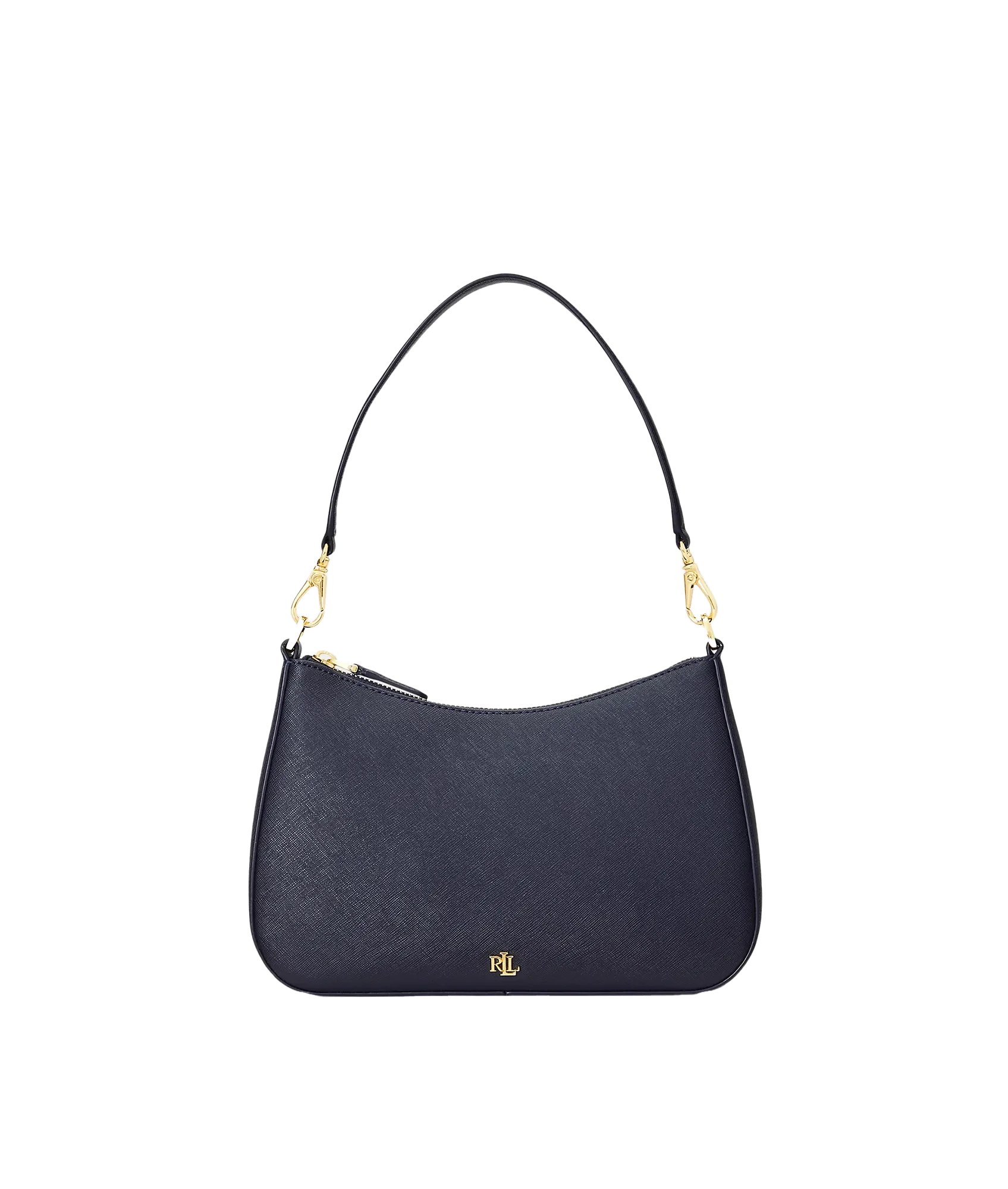 Crosshatch Leather Medium Danni Bag - Navy