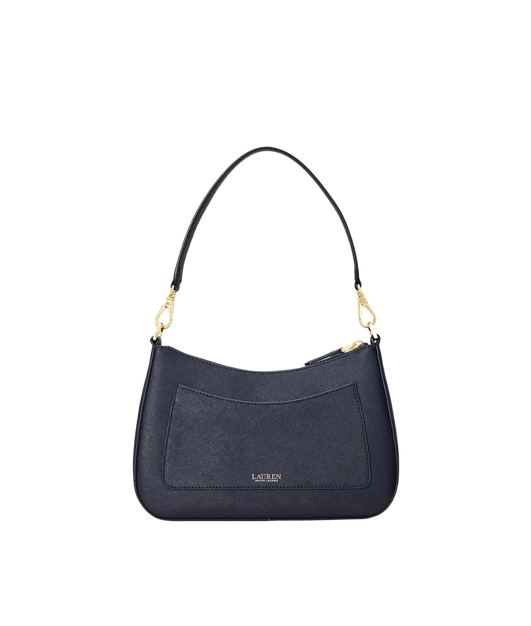 Crosshatch Leather Medium Danni Bag - Navy