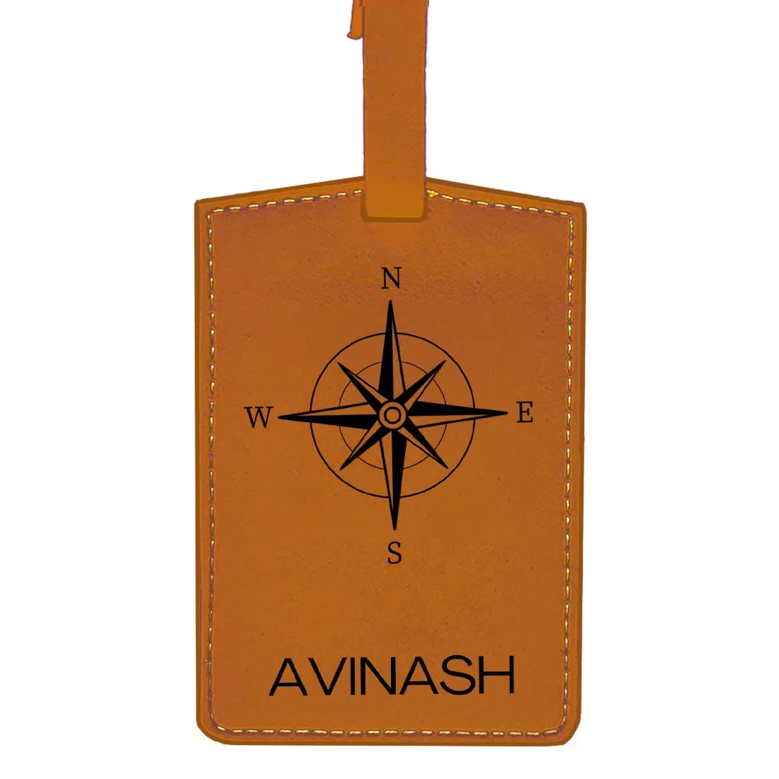 Customized Bag Name Tag Designer PU Leather Luggage Tags