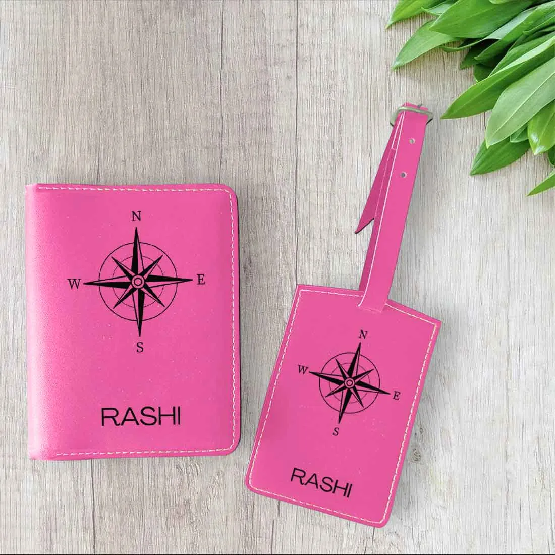 Designer Passport Cover Customized PU Leather Passport Cover and Luggage Tag Set