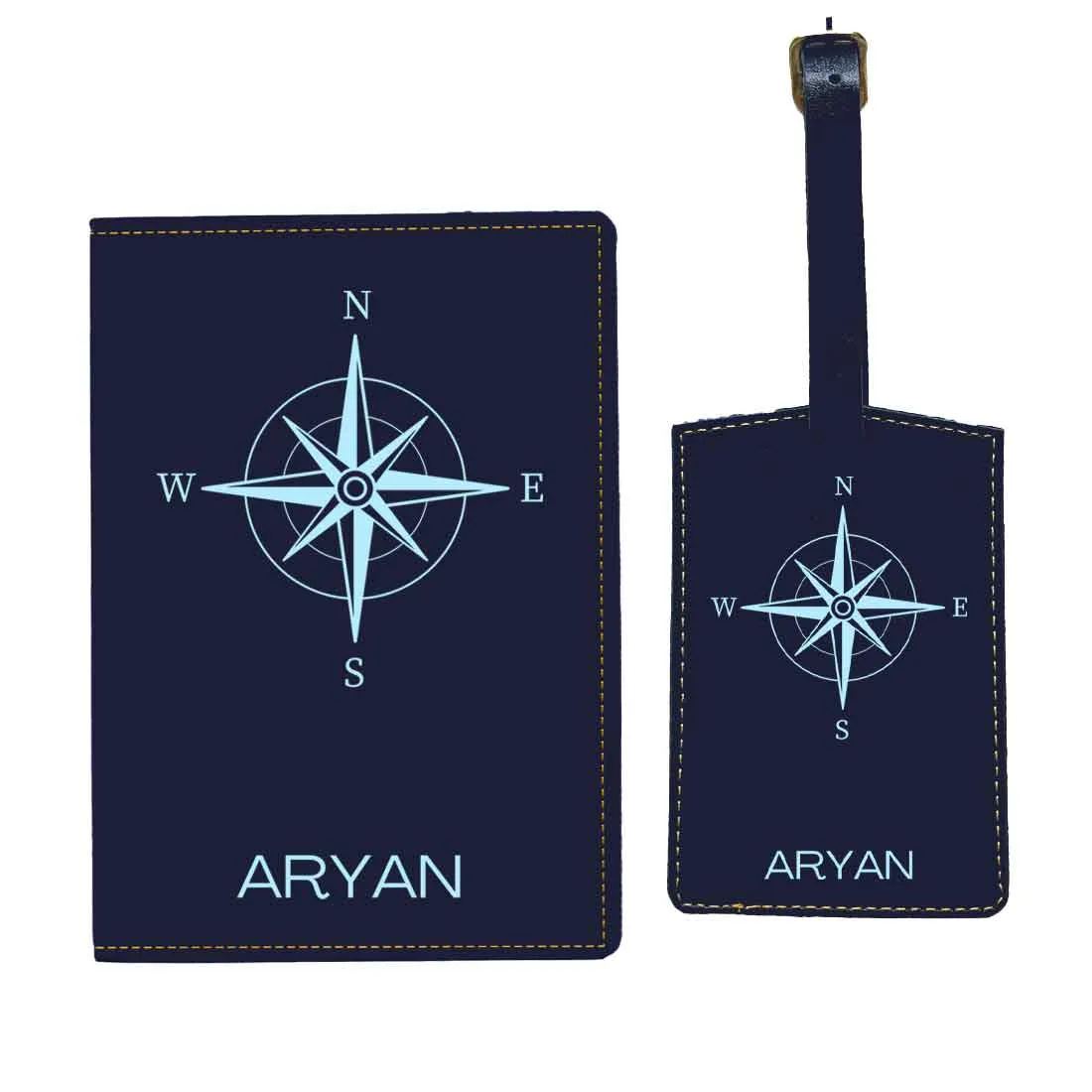 Designer Passport Cover Customized PU Leather Passport Cover and Luggage Tag Set