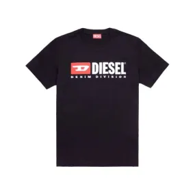 Diesel T-shirt with Fleece Logo | Black