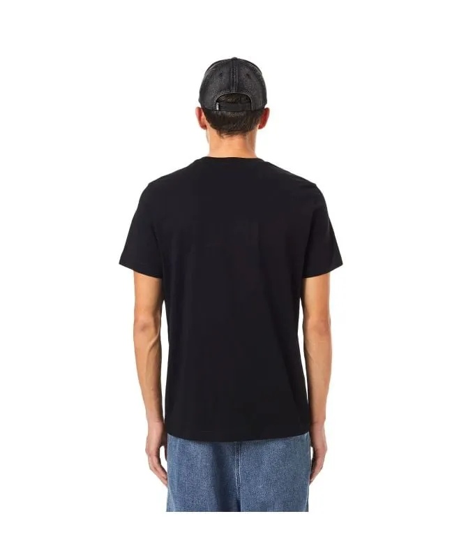 Diesel T-shirt with Fleece Logo | Black