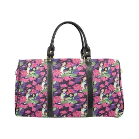 Disney Mulan Blooming Flowers Waterproof Luggage Travel Bag