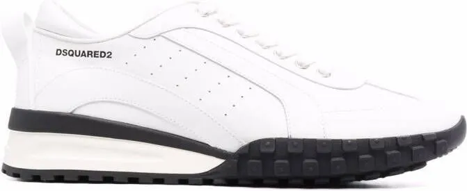 DSQUARED2 leather low-top sneakers White