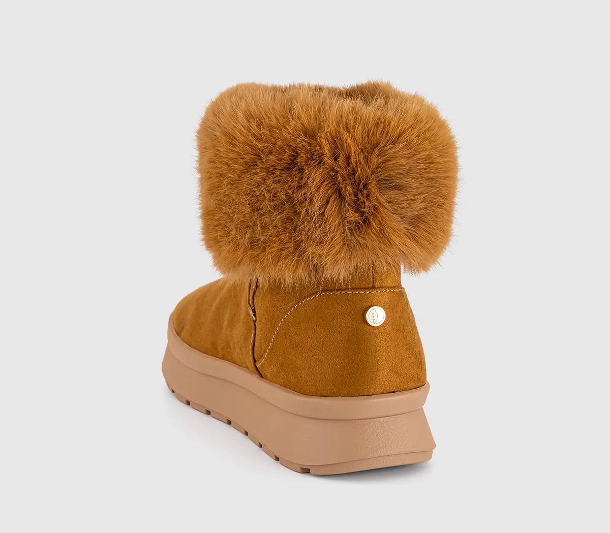 EARTHADDICT Earth Addict: Avid Cosy Faux Fur Cuff Boot Tan