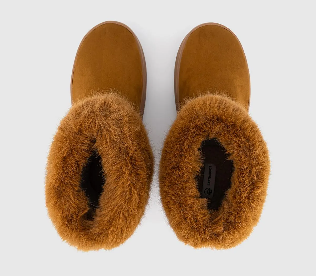 EARTHADDICT Earth Addict: Avid Cosy Faux Fur Cuff Boot Tan