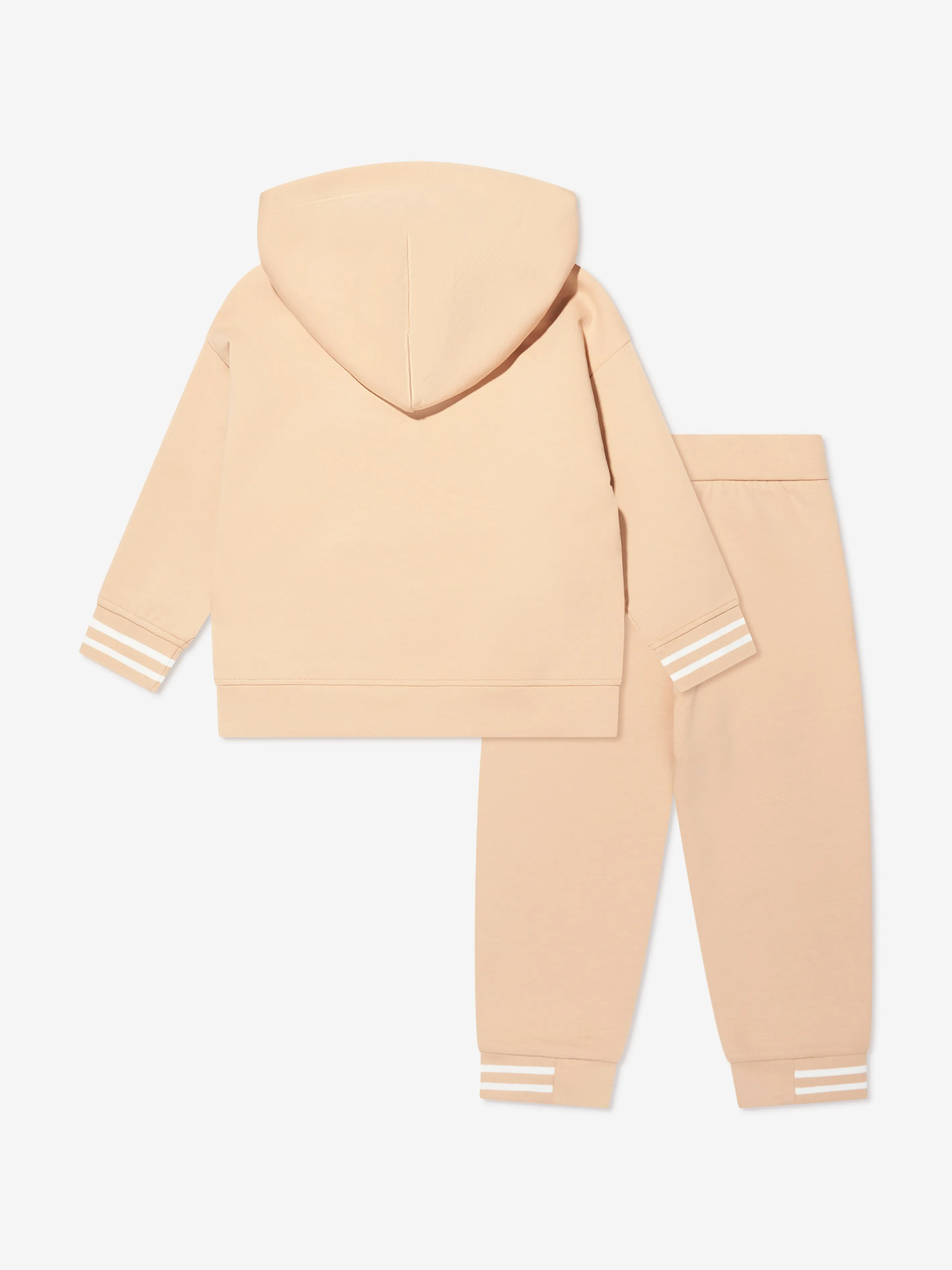 Emporio Armani Kids Logo Tracksuit in Beige