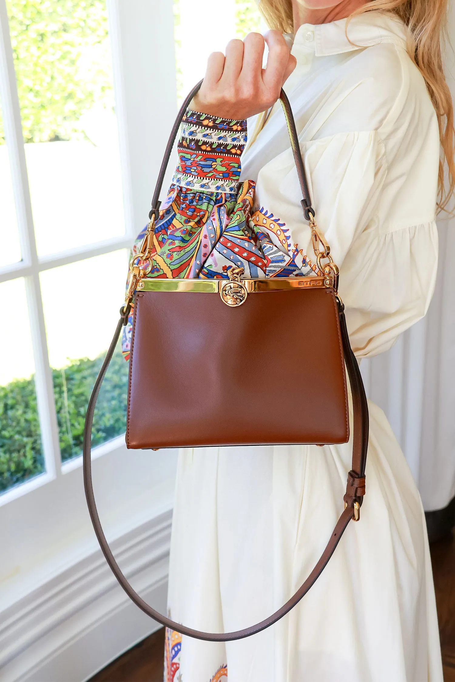 ETRO Vela Mini Leather Shoulder Bag