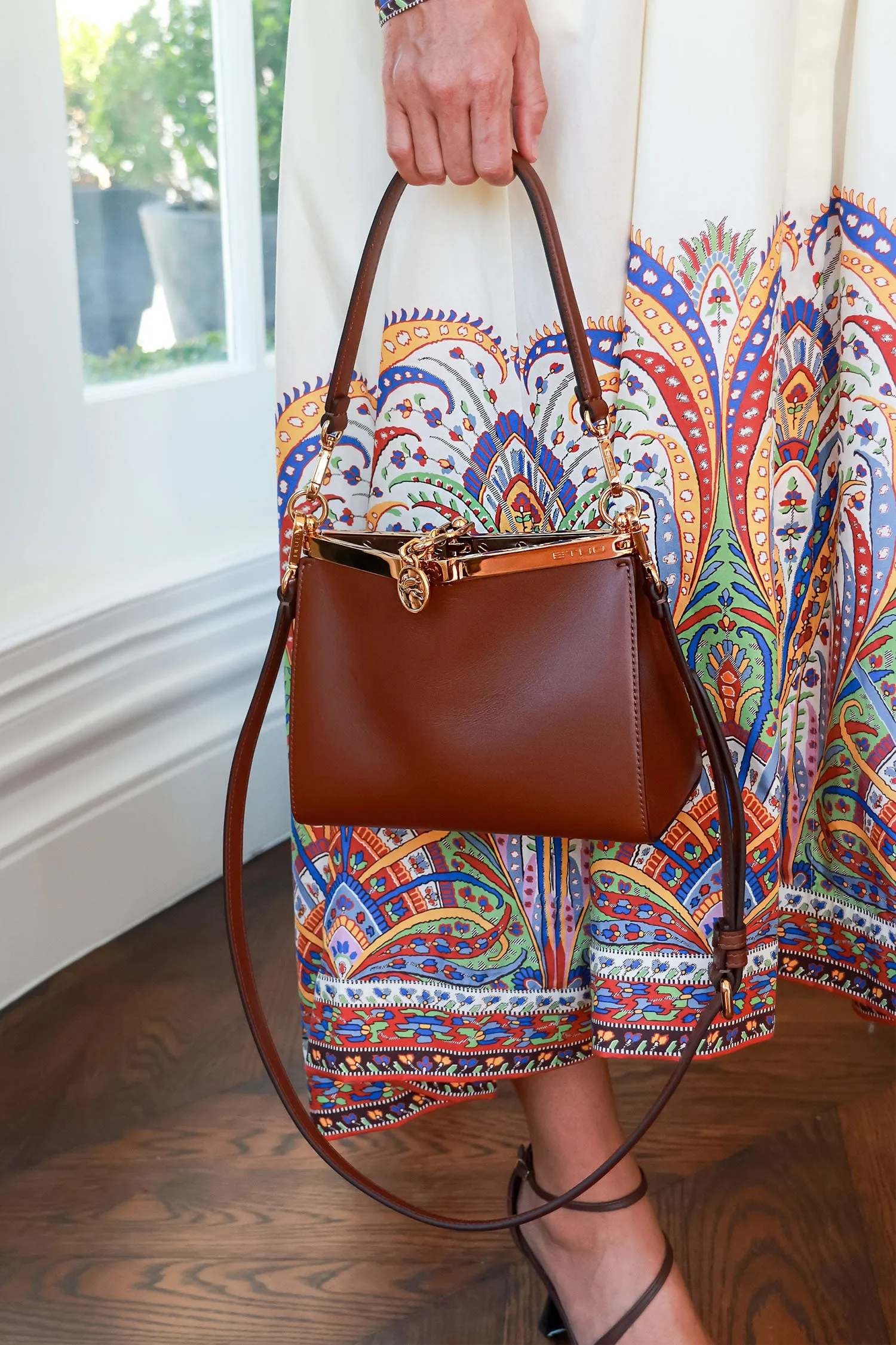 ETRO Vela Mini Leather Shoulder Bag