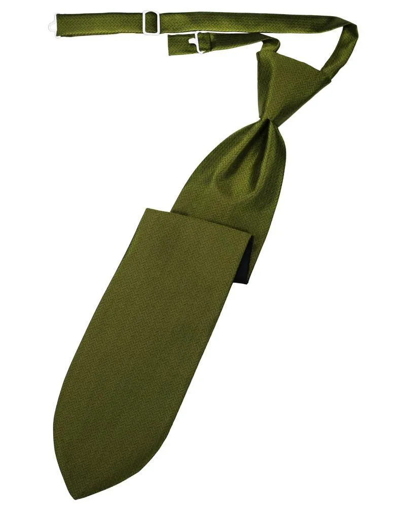 Fern Herringbone Necktie