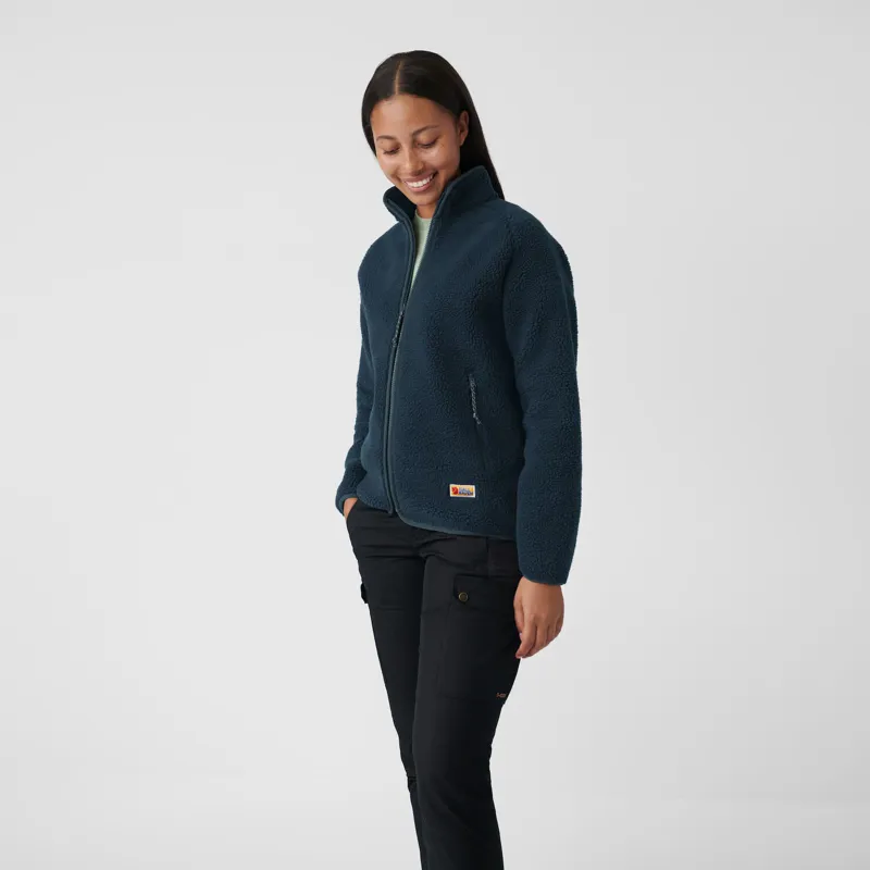 Fjallraven Womens Vardag Pile Fleece Chalk