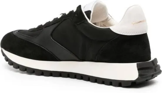 Gianvito Rossi Gravel suede-trim sneakers Black