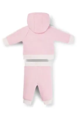 Gift-boxed logo tracksuit for babies