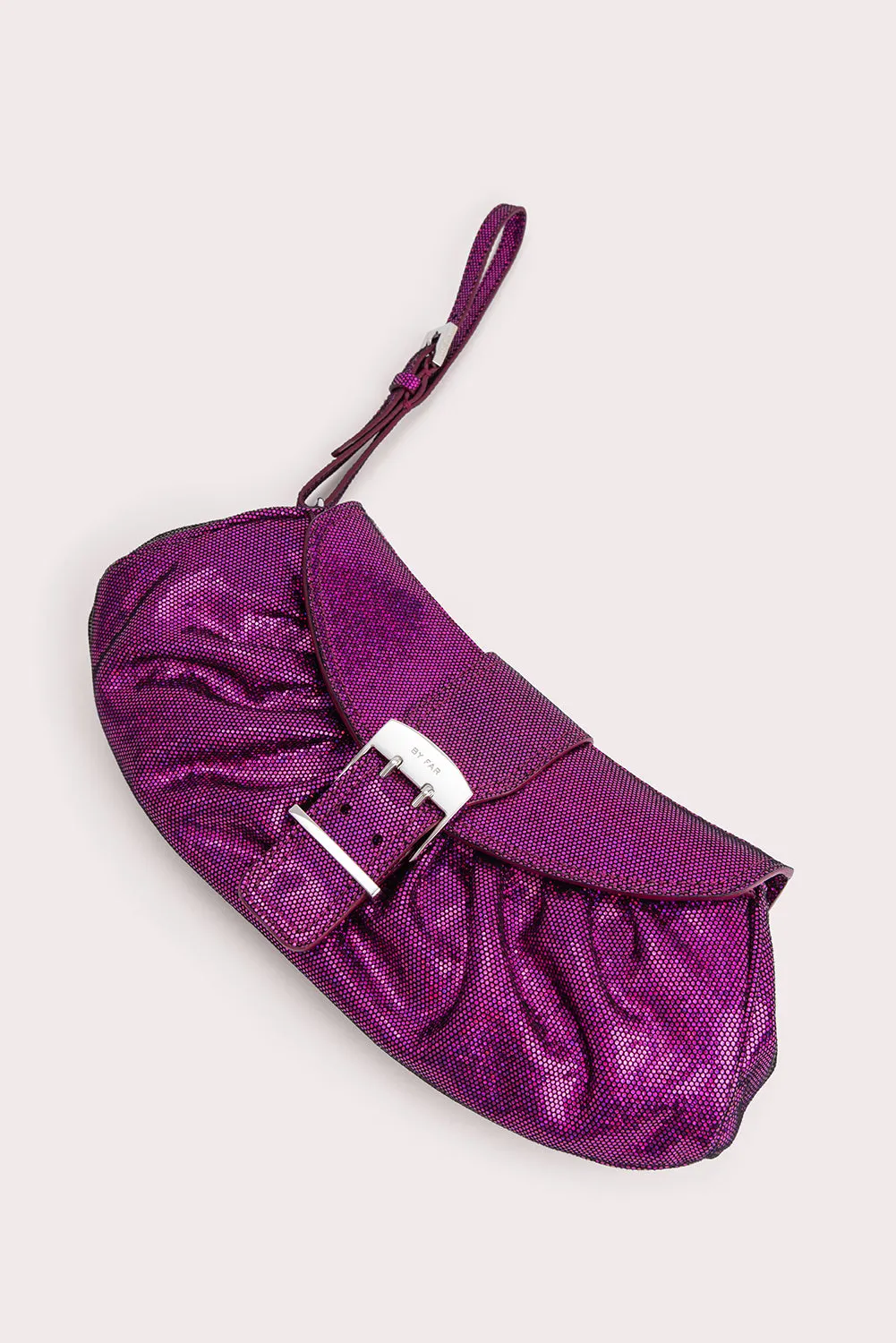 --Glami fuchsia disco dot leather bag-