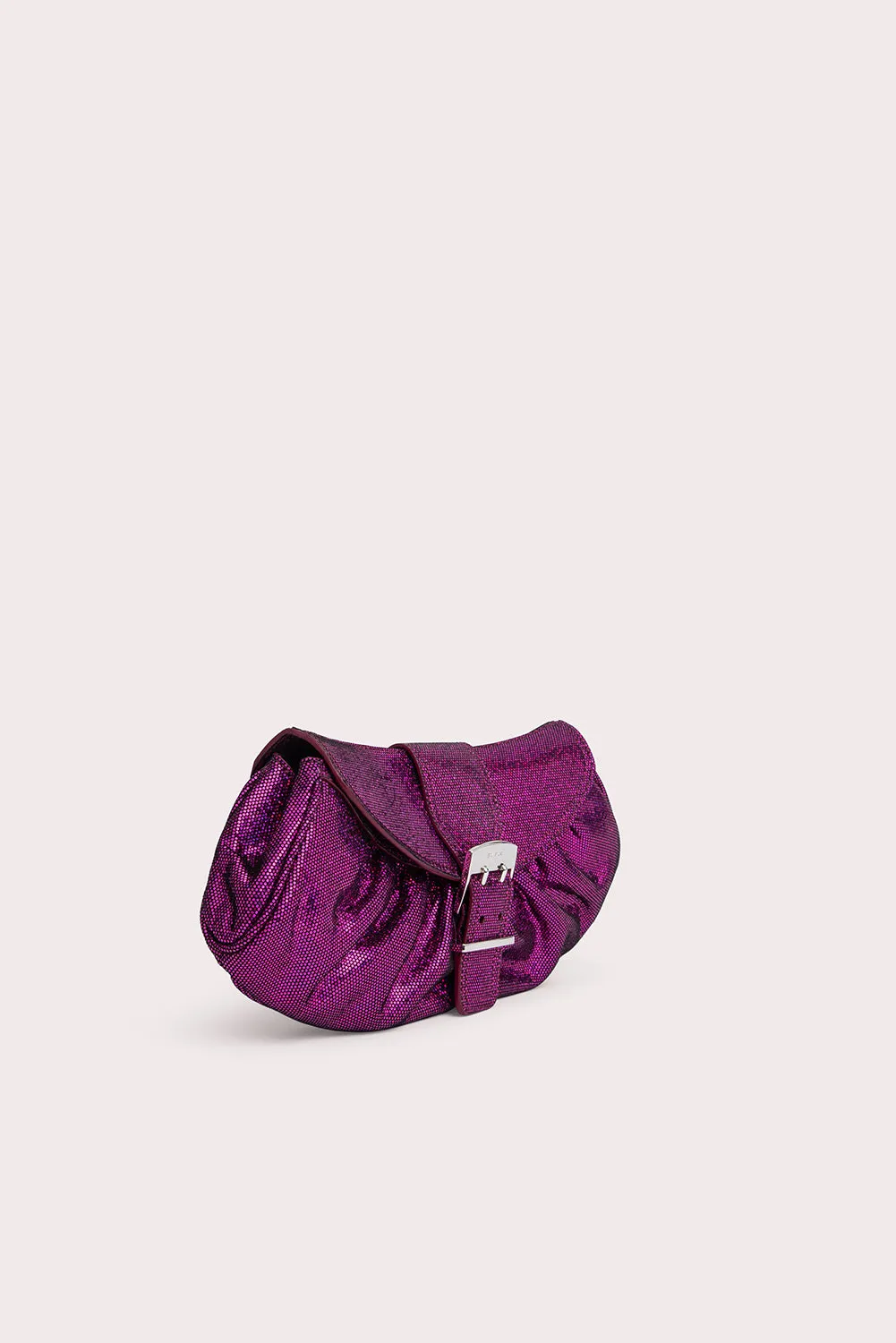 --Glami fuchsia disco dot leather bag-