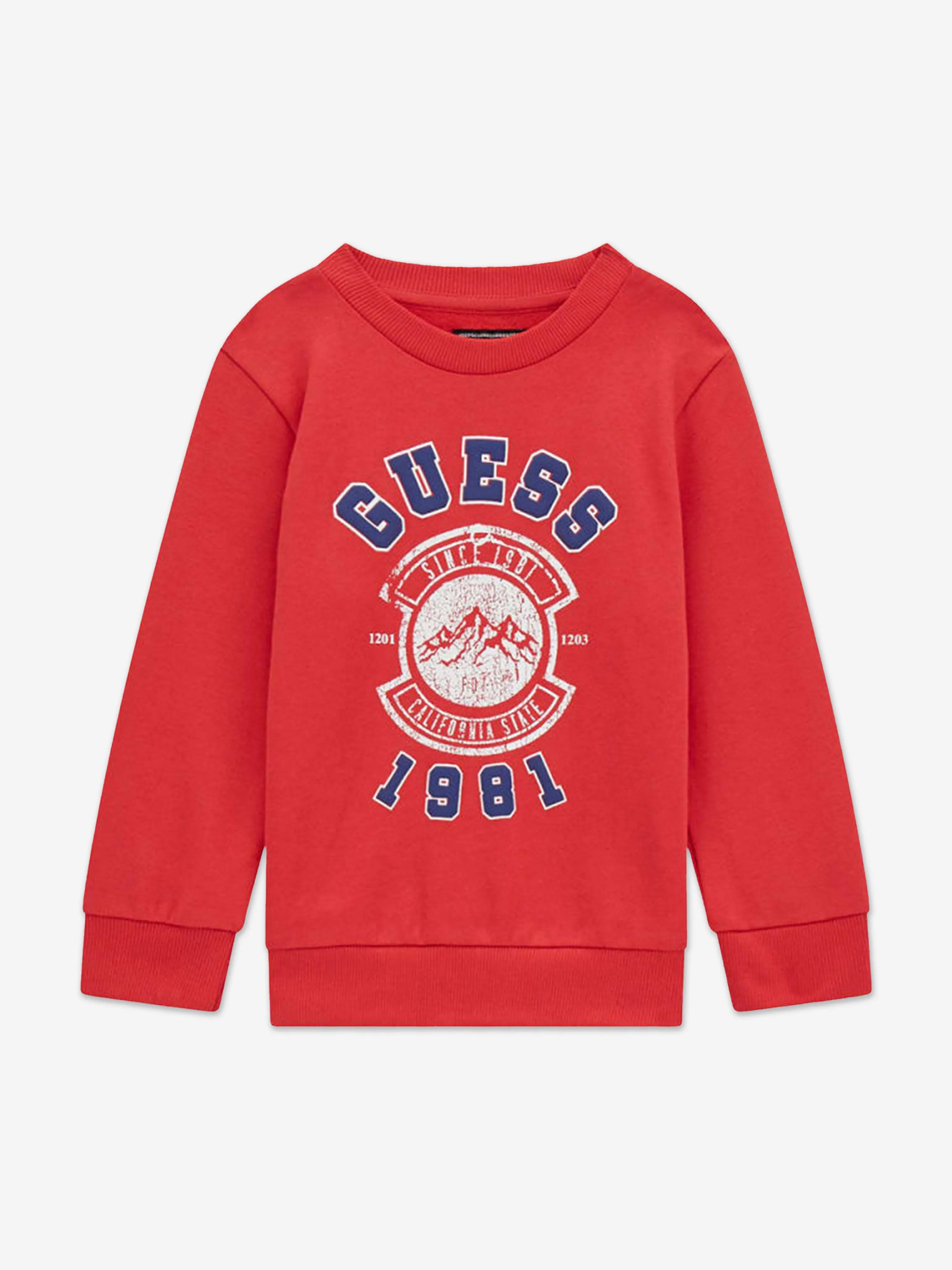 Guess Boys Logo Tracksuit in Red