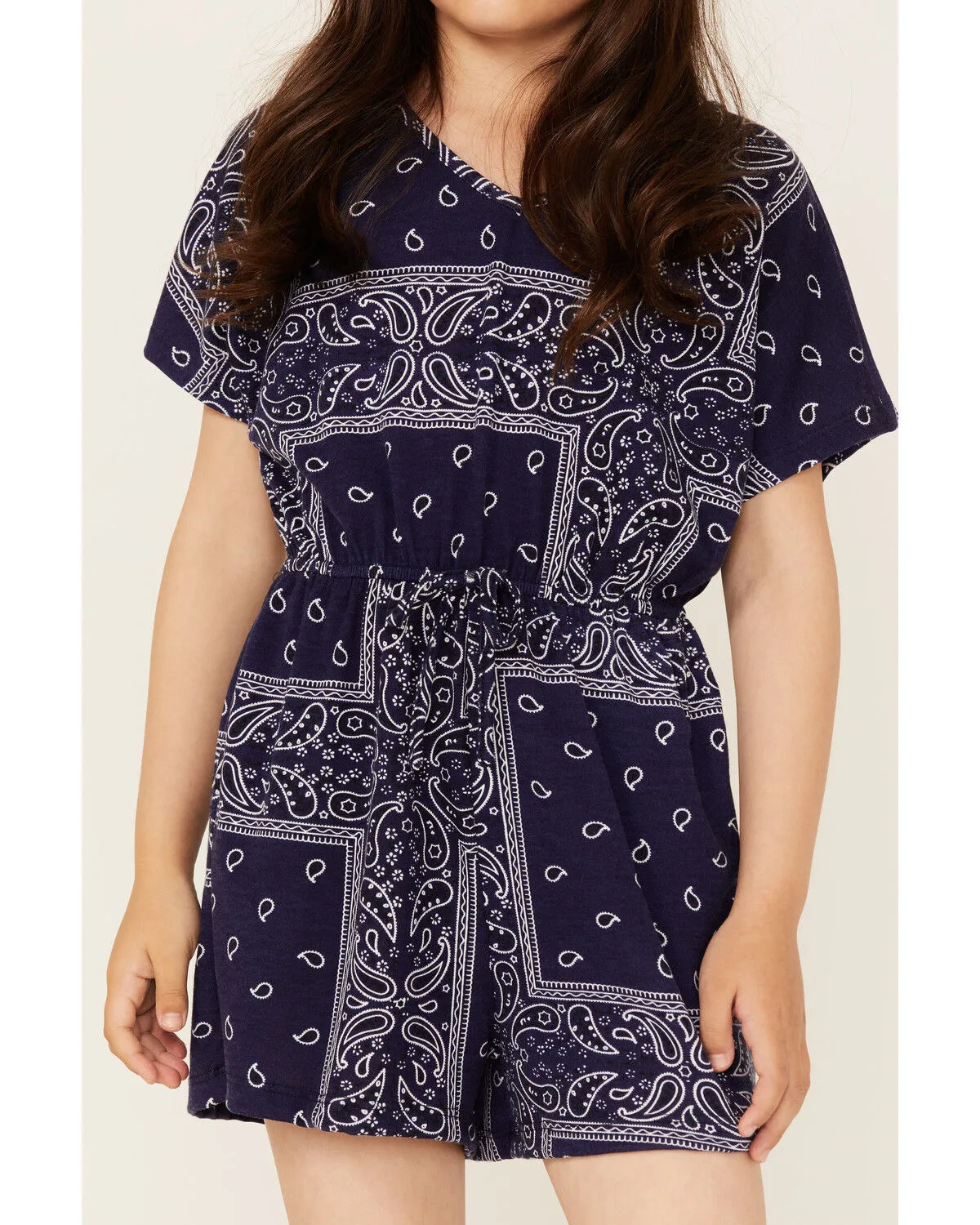 Hayden Girls' Bandana Print Romper