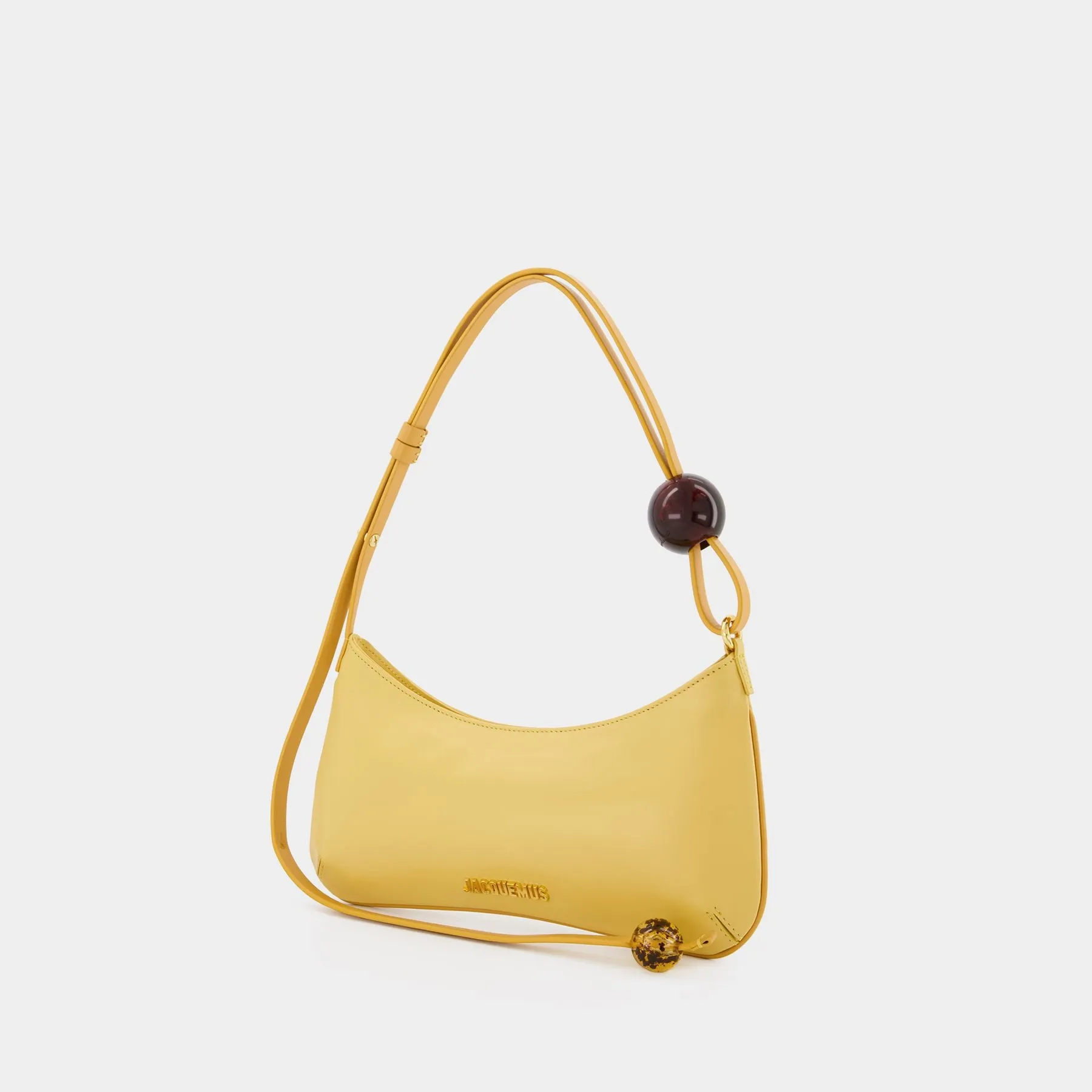 Jacquemus  Le Bisou Perle Bag - Jacquemus -  Dusty Yellow - Leather