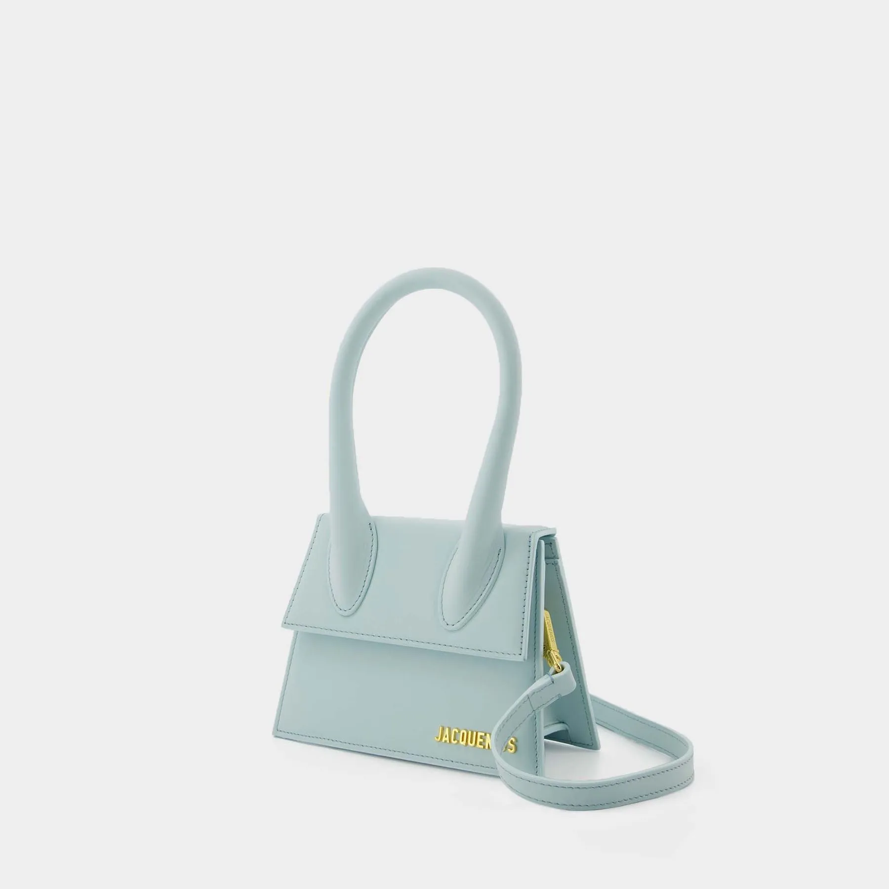 Jacquemus  Le Chiquito Moyen Bag - Jacquemus -  Blue Pale - Leather