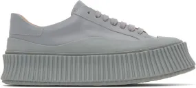 Jil Sander Blue Platform Sneakers