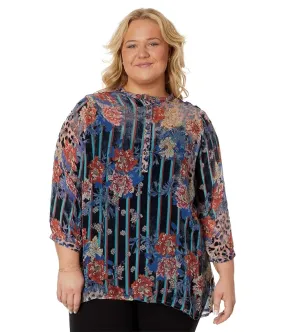 Johnny Was Plus Size Ontari Burnout Tunic