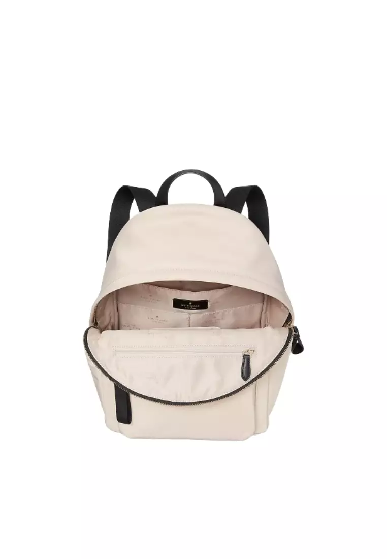 Kate Spade Kate Spade Chelsea Medium Backpack Nylon In Warm Beige KE955