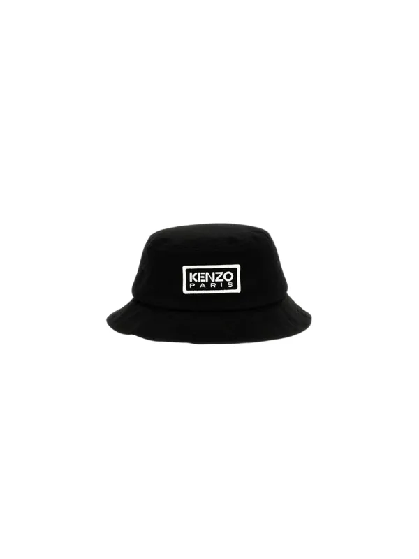 Kenzo Bucket Hat Logo Black