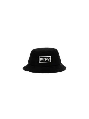 Kenzo Bucket Hat Logo Black